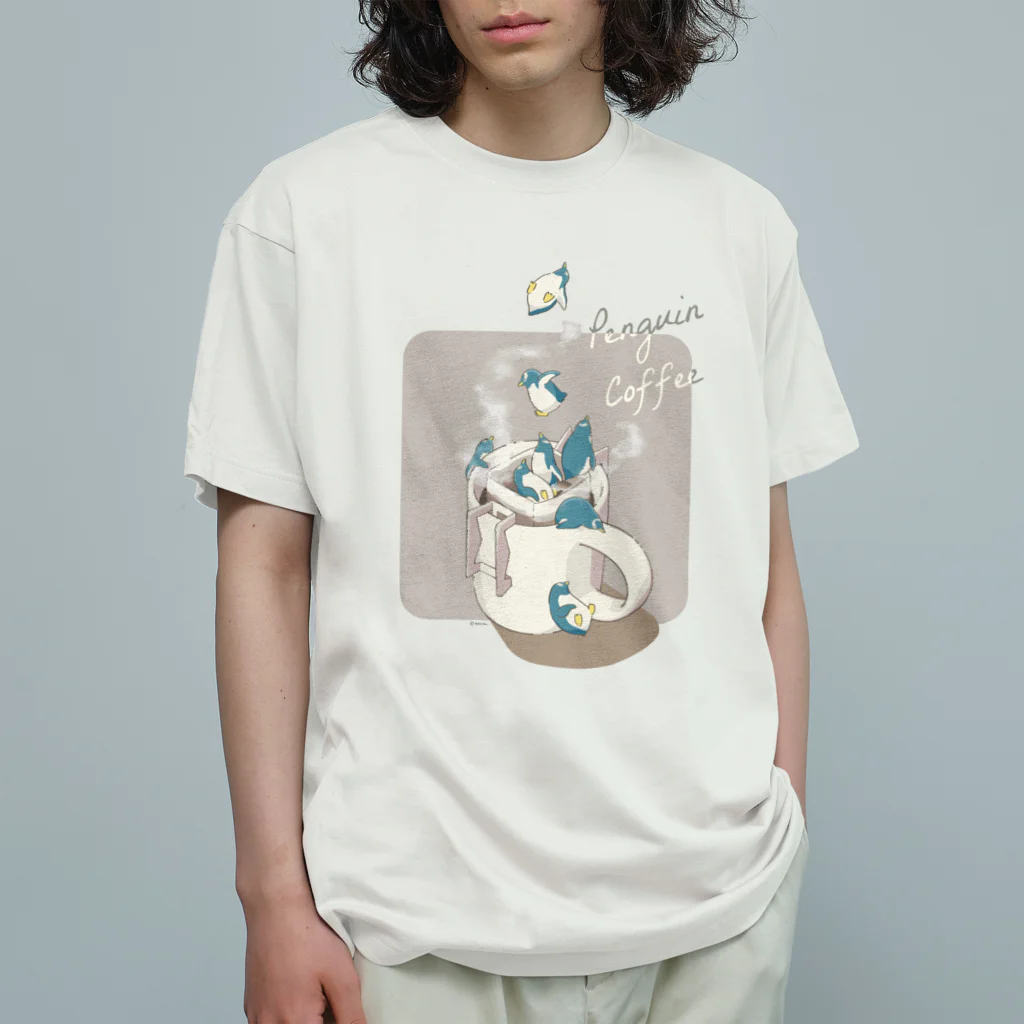 えまごろうのおみせのドリップ・ドップリ・ペンギン Organic Cotton T-Shirt