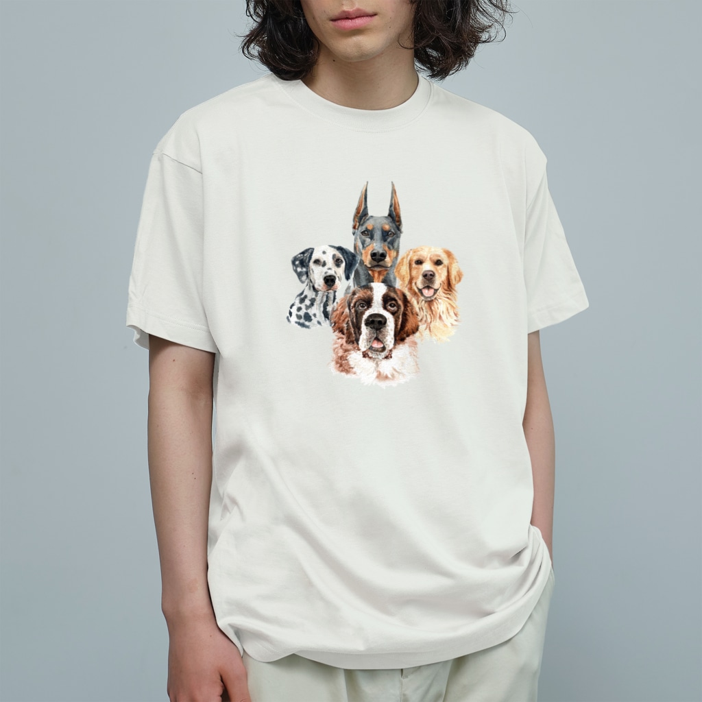 賢くて優しい 大きい犬たち Sankaku Design Store Sankaku のオーガニックコットンtシャツ通販 Suzuri スズリ