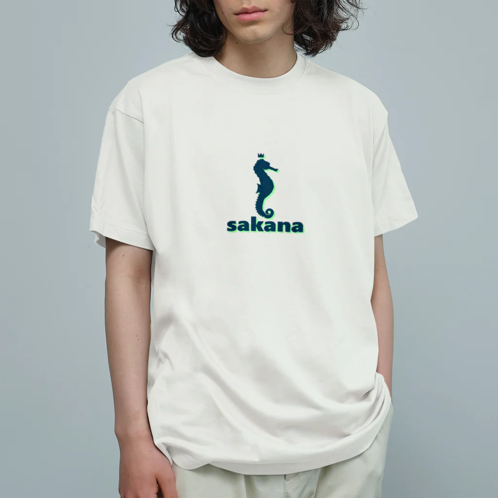 sakanaのtatunoko オーガニックコットンTシャツ