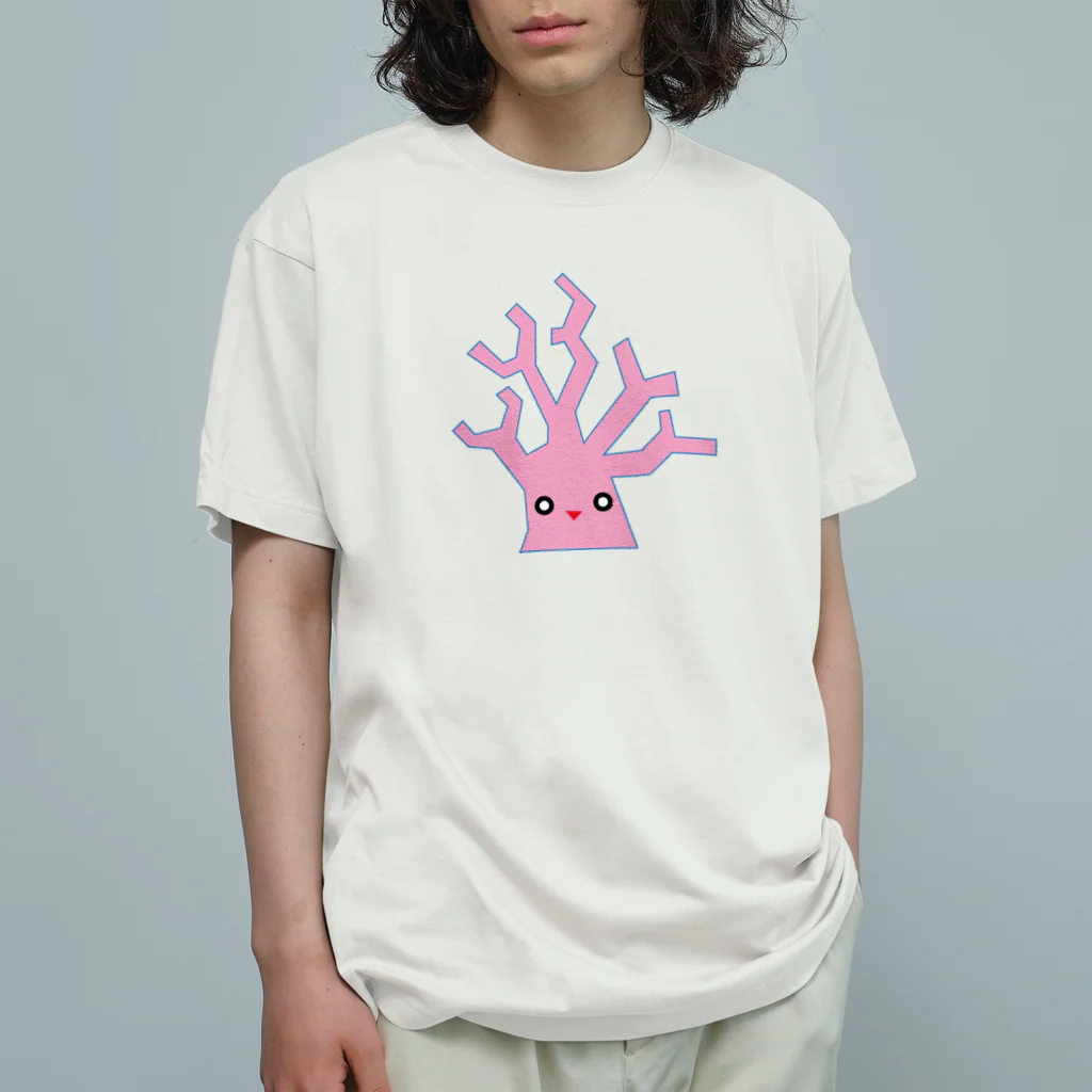 ゴロニャーのダサT屋さんのサンゴの日 対応グッズ サンゴくん Organic Cotton T-Shirt