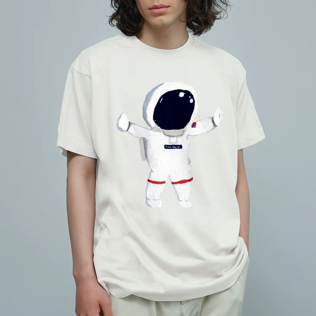 seizanの宇宙飛行士くん オーガニックコットンTシャツ