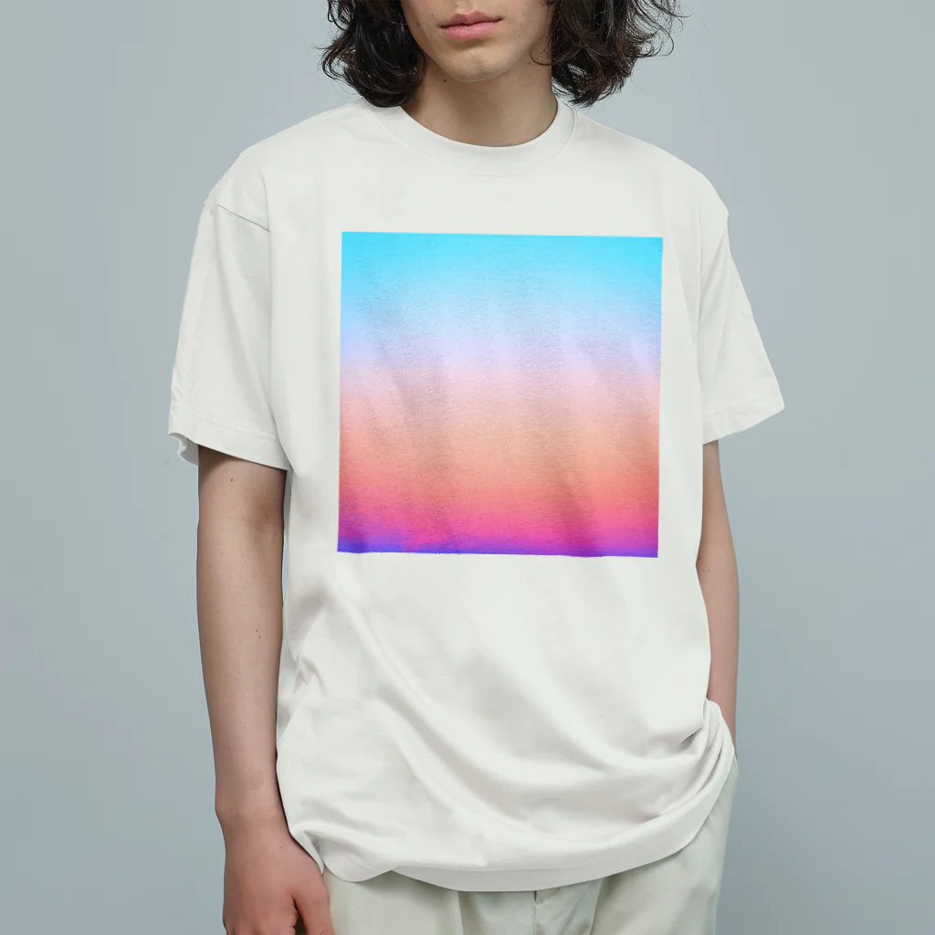 𝙈𝙊𝙈𝙊'𝙨 𝙎𝙝𝙤𝙥のsky-私の好きな色　期間限定品 Organic Cotton T-Shirt