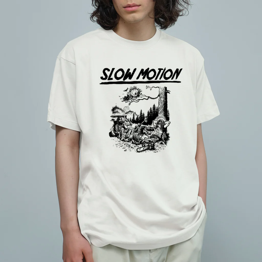 LUCKY SIDE MARKET -ラッキーサイドマーケット-のslow motion オーガニックコットンTシャツ