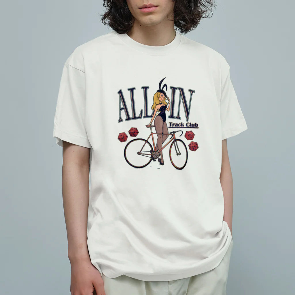 nidan-illustrationの"ALL IN -Track Club-" オーガニックコットンTシャツ