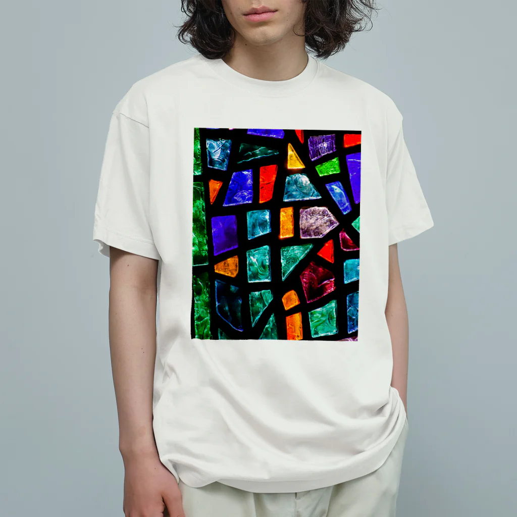 𝙈𝙊𝙈𝙊'𝙨 𝙎𝙝𝙤𝙥のステンドグラス Organic Cotton T-Shirt