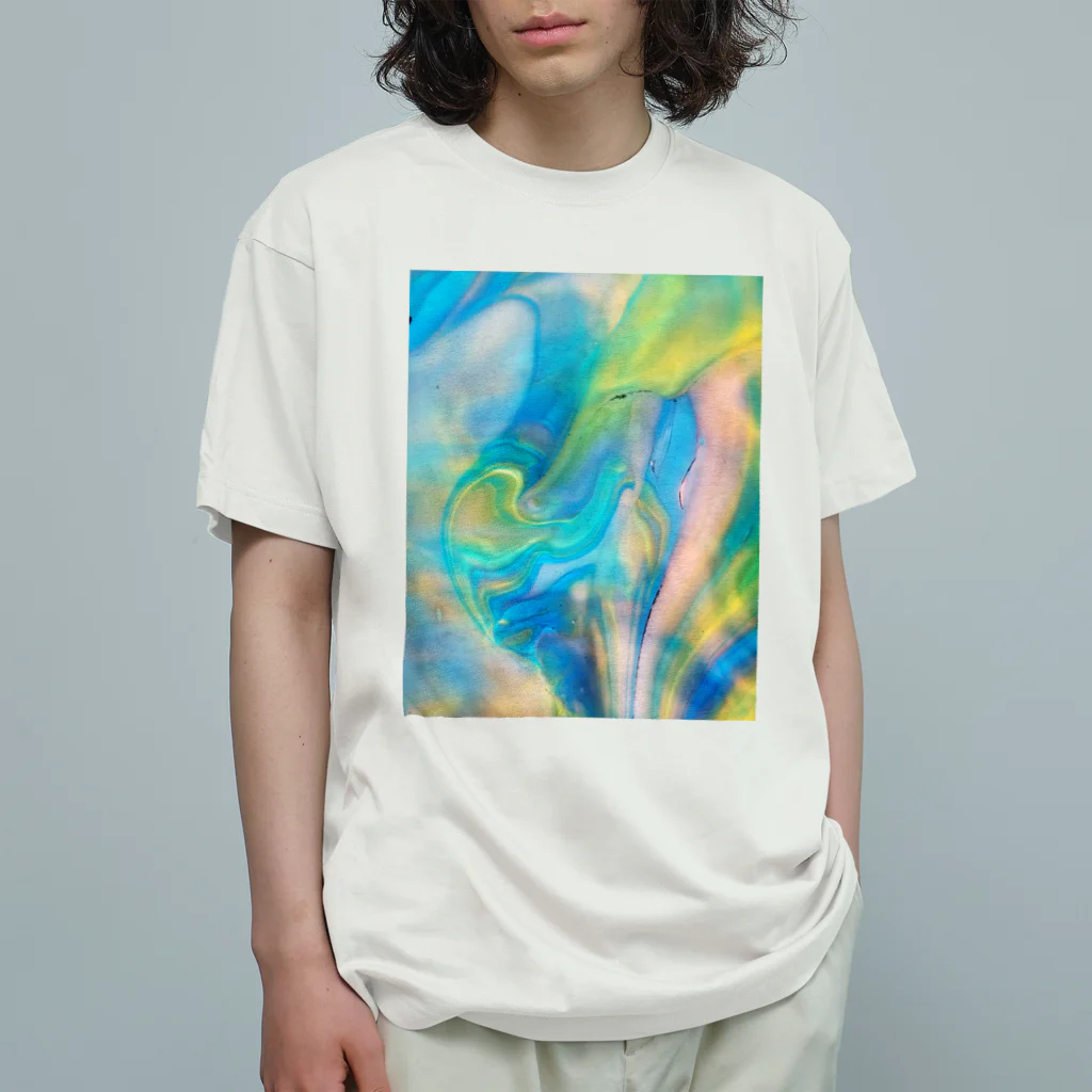 𝙈𝙊𝙈𝙊'𝙨 𝙎𝙝𝙤𝙥のマーブル-04 オーガニックコットンTシャツ