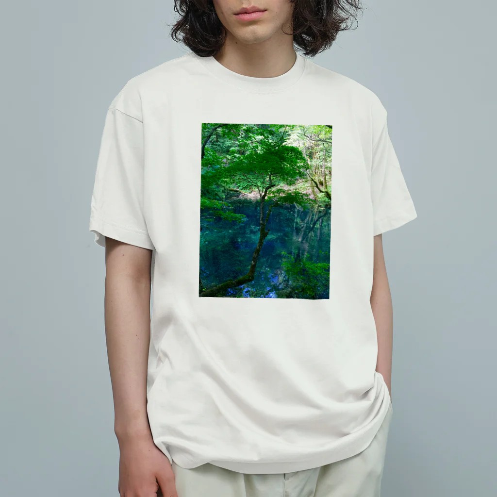 Studio  BLUEの青森　白神山地 オーガニックコットンTシャツ