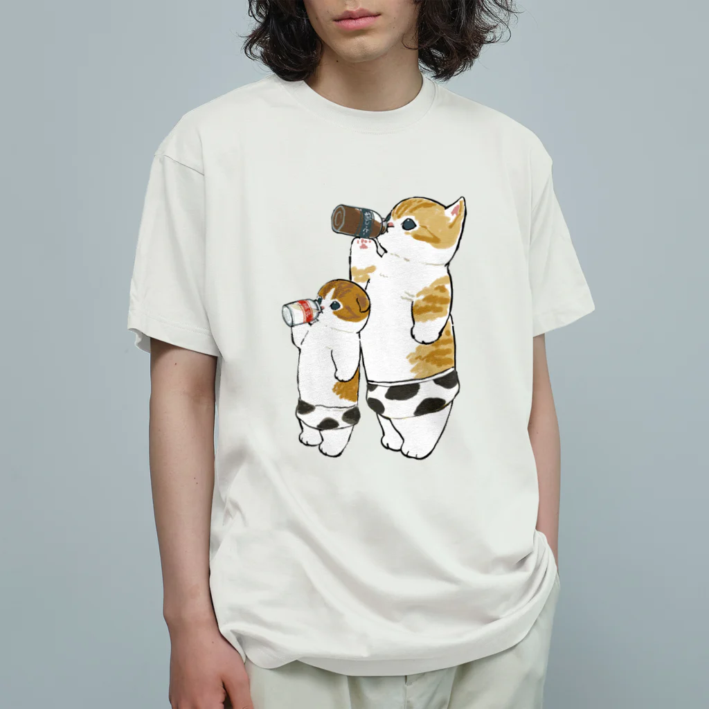 mofusandのMilkにゃん オーガニックコットンTシャツ