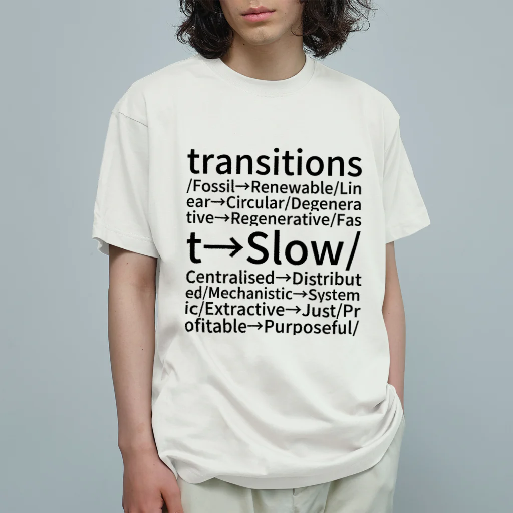 C O B I Tのfeatures transitions オーガニックコットンTシャツ