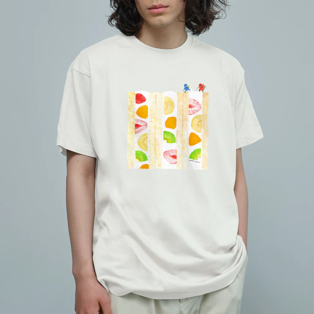 isshiki mayumiのフルーツサンド登山Tシャツ Organic Cotton T-Shirt