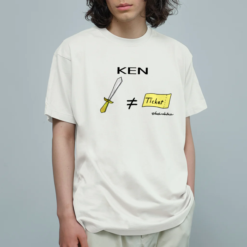 Draw freelyのKEN オーガニックコットンTシャツ