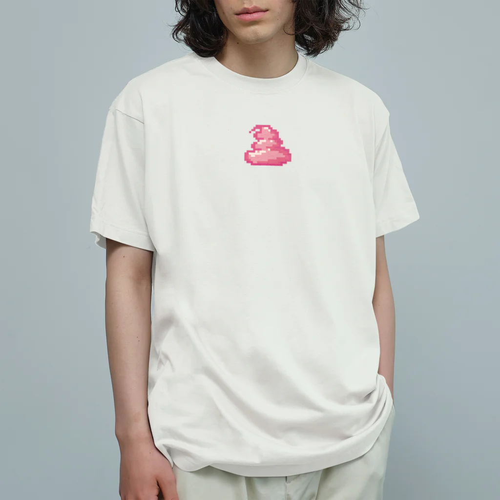 まりくそアンテナSHOPのうんこちゃん♀ オーガニックコットンTシャツ