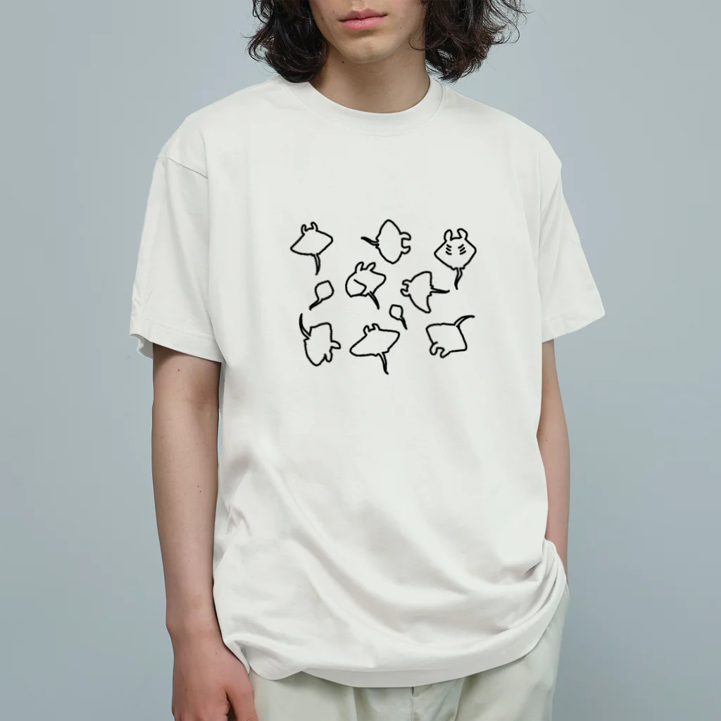 ゆるあにまるのエイの集い Organic Cotton T-Shirt