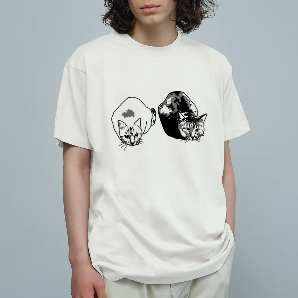 野良猫中華飯店の五目春雨兄弟T-Shirt オーガニックコットンTシャツ