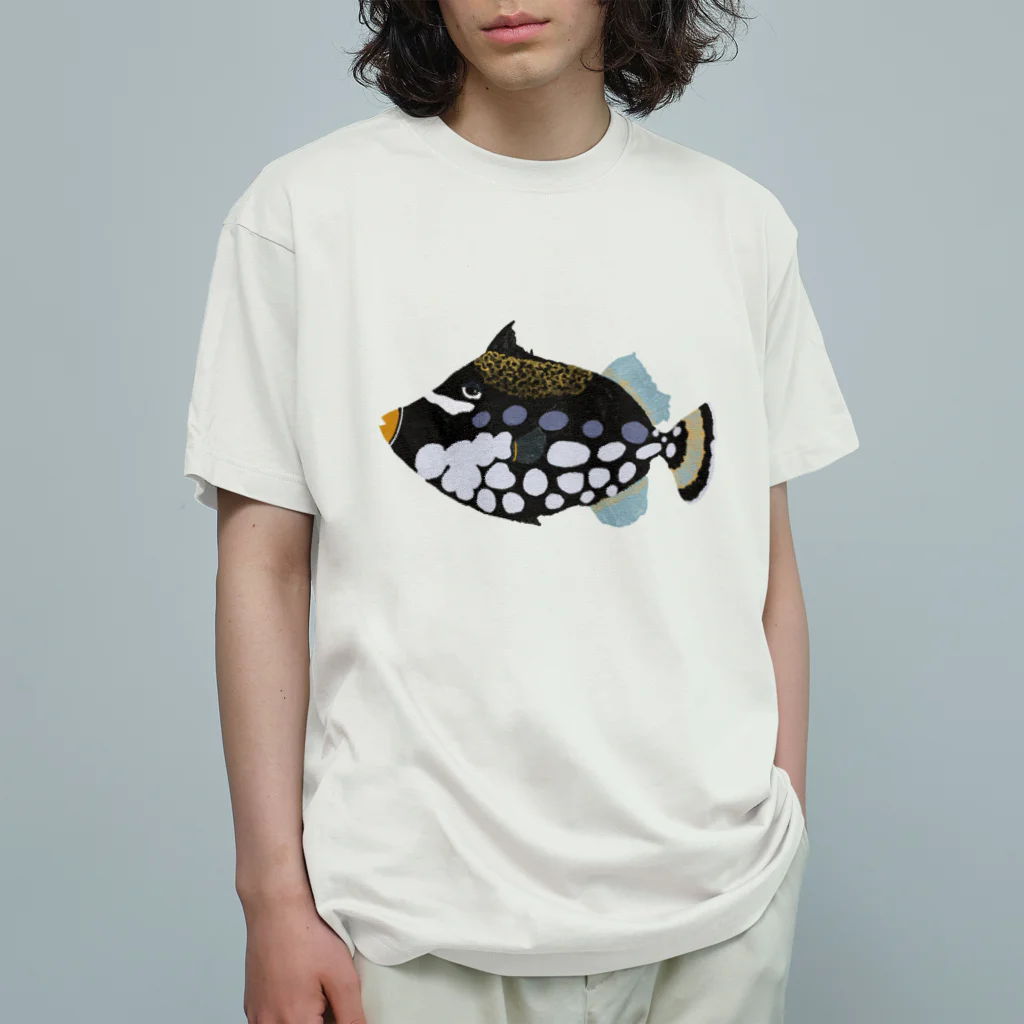 UO5のモンガラカワハギ オーガニックコットンTシャツ