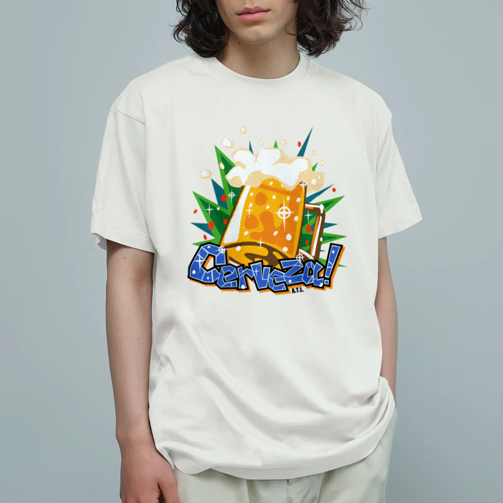 DALMA商會のCerveza！ Organic Cotton T-Shirt