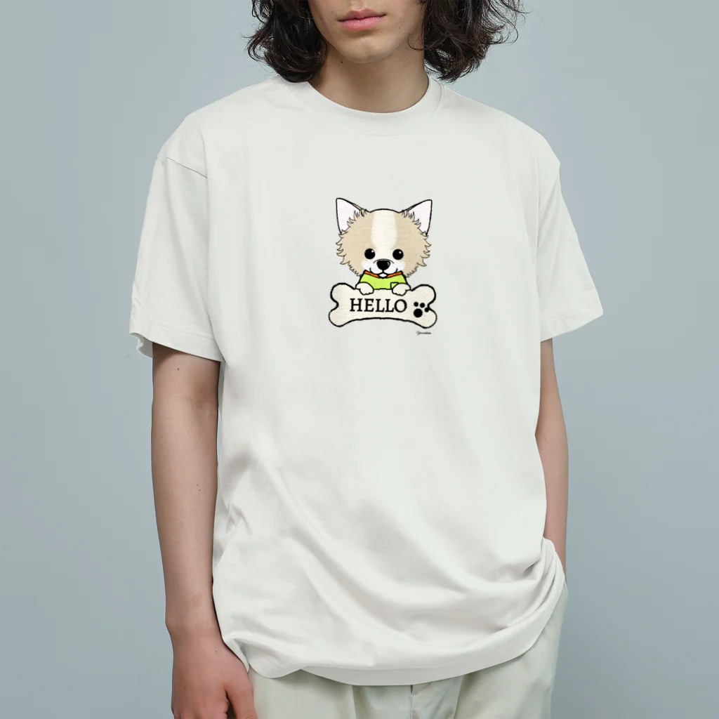 Yamadatinkuのチワワ オーガニックコットンTシャツ