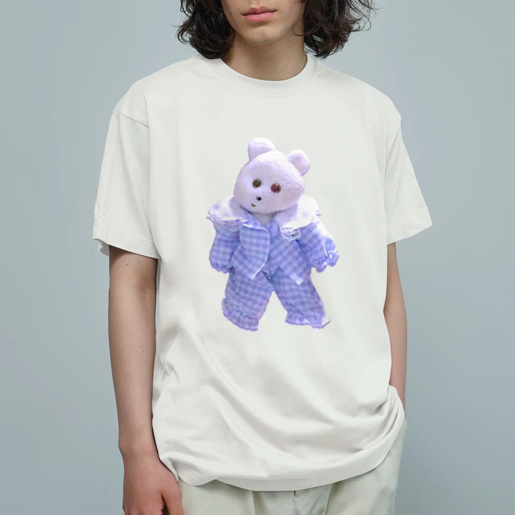 くまきちショップやさんのねぼけまなこ Organic Cotton T-Shirt