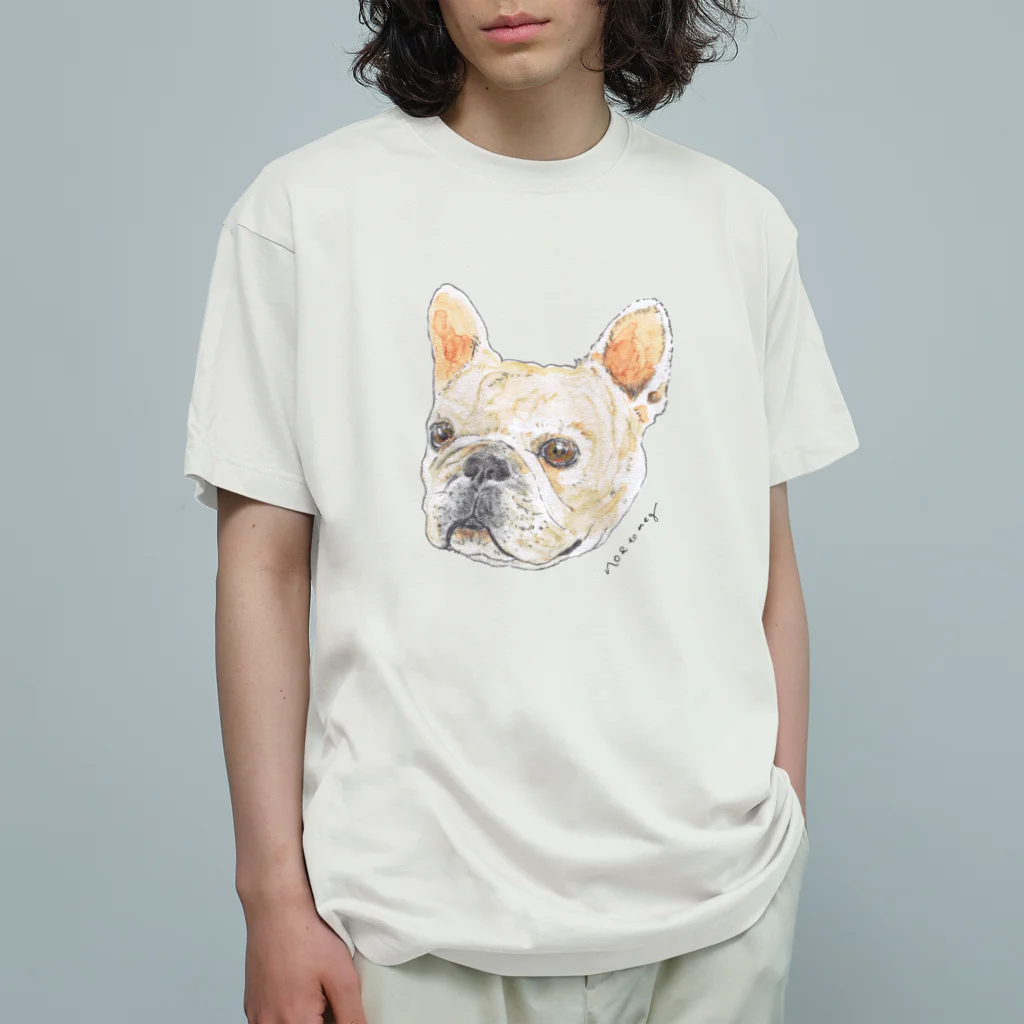 noe_to_meg (ノエとめぐ)のフレブルクリームくん Organic Cotton T-Shirt