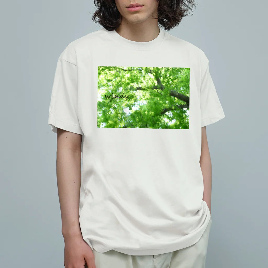 photo-kiokuの風に揺れる木 Organic Cotton T-Shirt