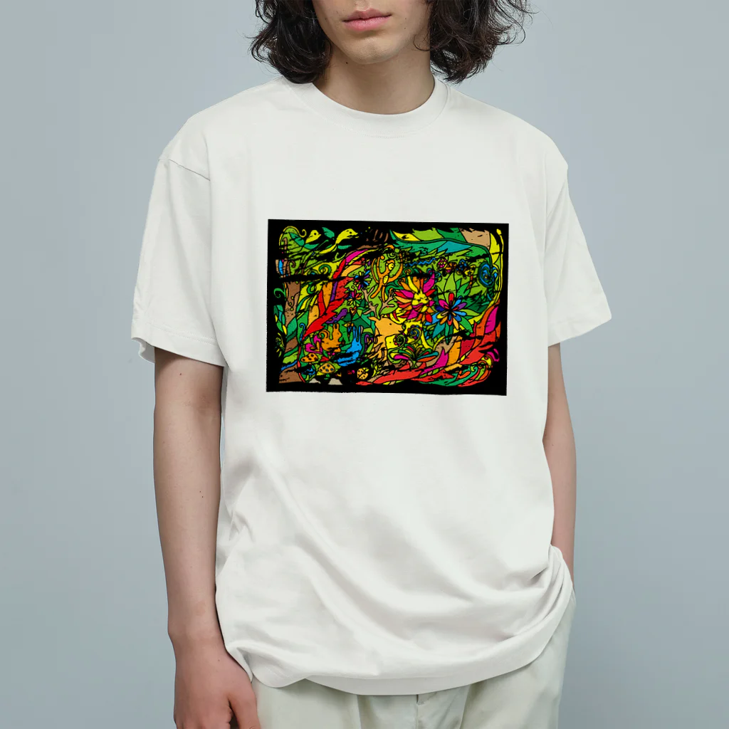 Mairのヴィンテージ　アニマル　ジャングル Organic Cotton T-Shirt