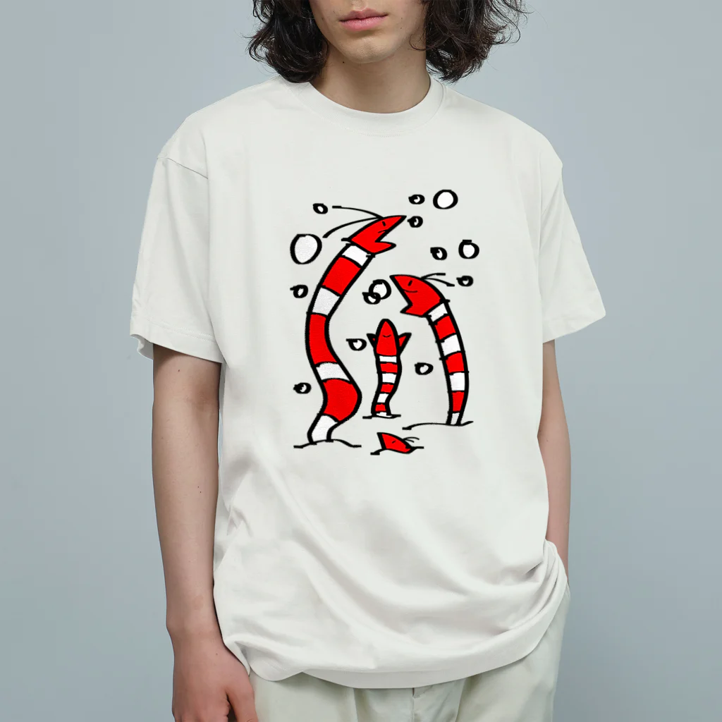 さつきうさぎえびえびショップのえびアナゴ丸カラーversion Organic Cotton T-Shirt