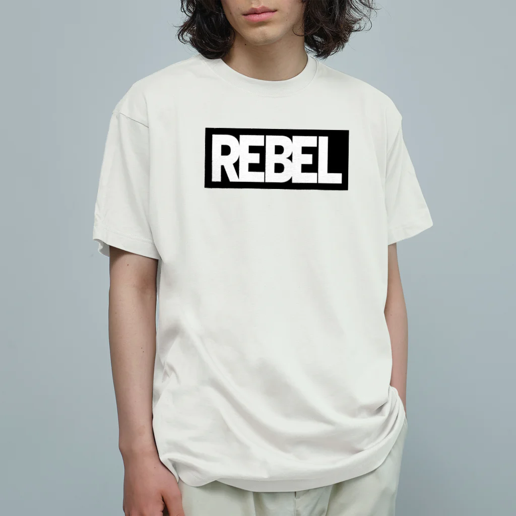 GALACTIC REBELのREBEL BLACK オーガニックコットンTシャツ