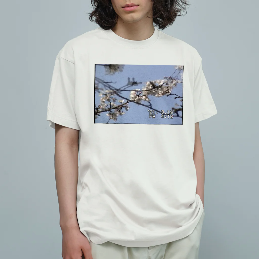 ディスク百合おんのminiDVテープ「桜」 オーガニックコットンTシャツ