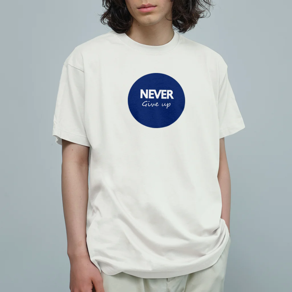 ROCOCHANNELのNEVER Give up オーガニックコットンTシャツ