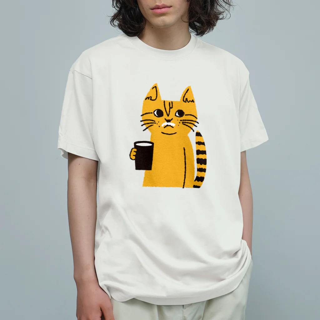 mapechiのトラネコしまお、milk最高 Organic Cotton T-Shirt