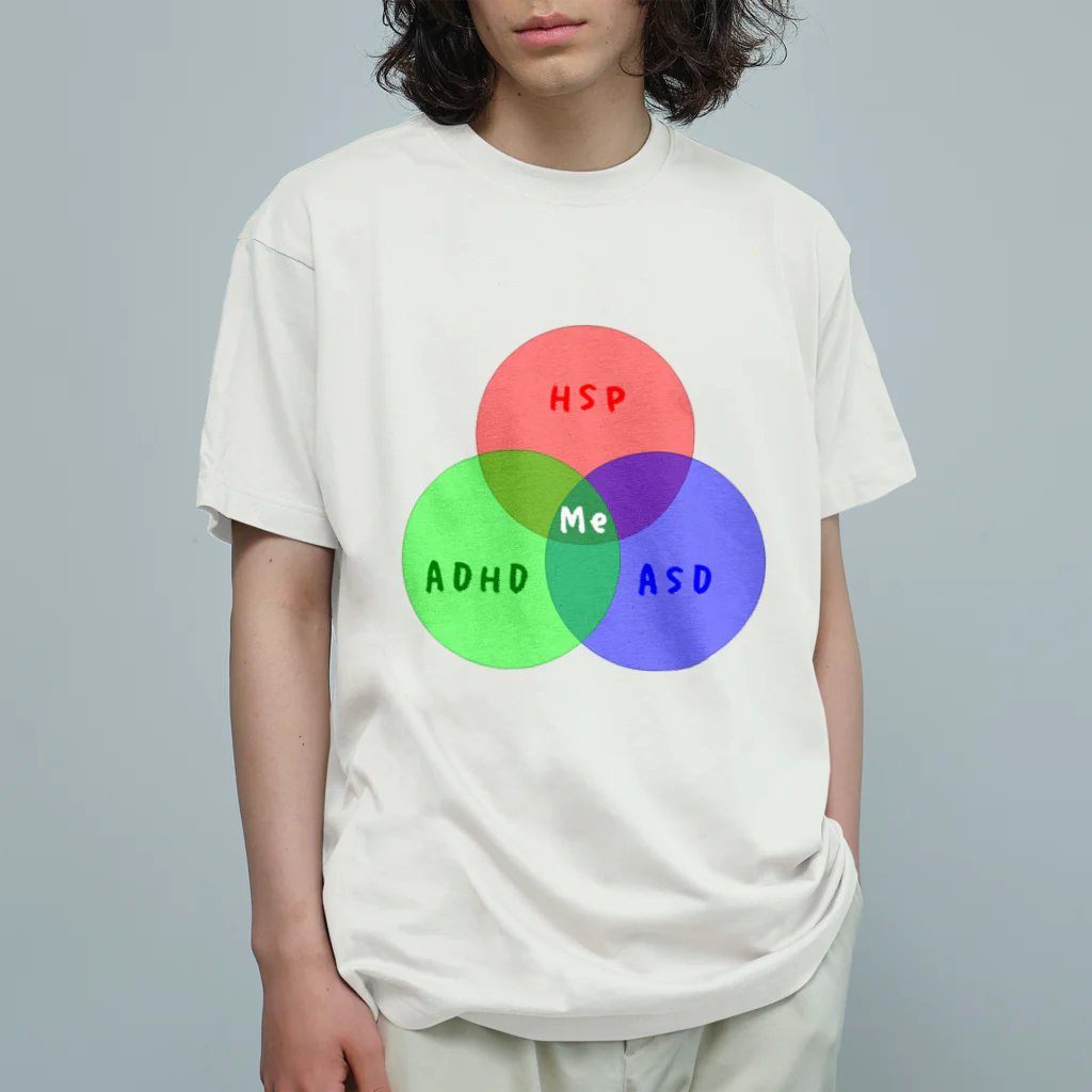 でおきしりぼ子の実験室のidentity_ab_st_and_tb オーガニックコットンTシャツ