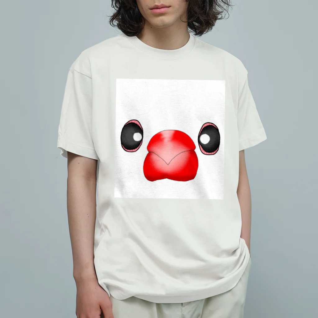 Lily bird（リリーバード）のA white japasparraw ロゴのみ オーガニックコットンTシャツ