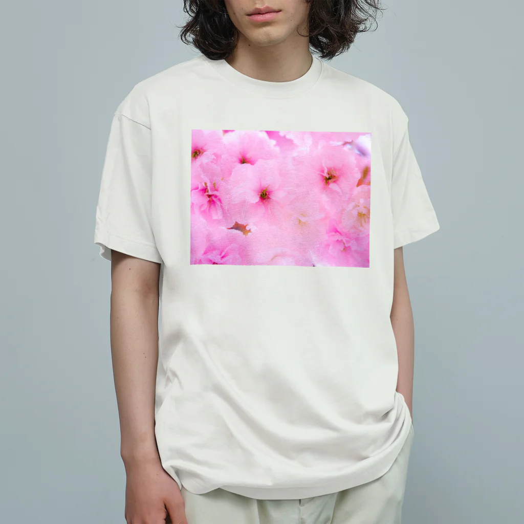 nu.のdouble cherry blossom オーガニックコットンTシャツ