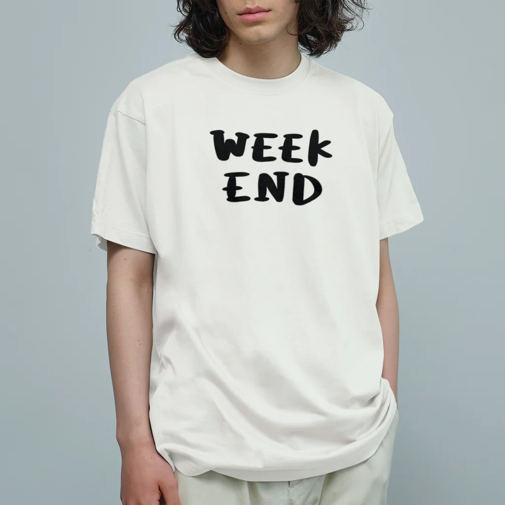 mymyのWEEKEND オーガニックコットンTシャツ