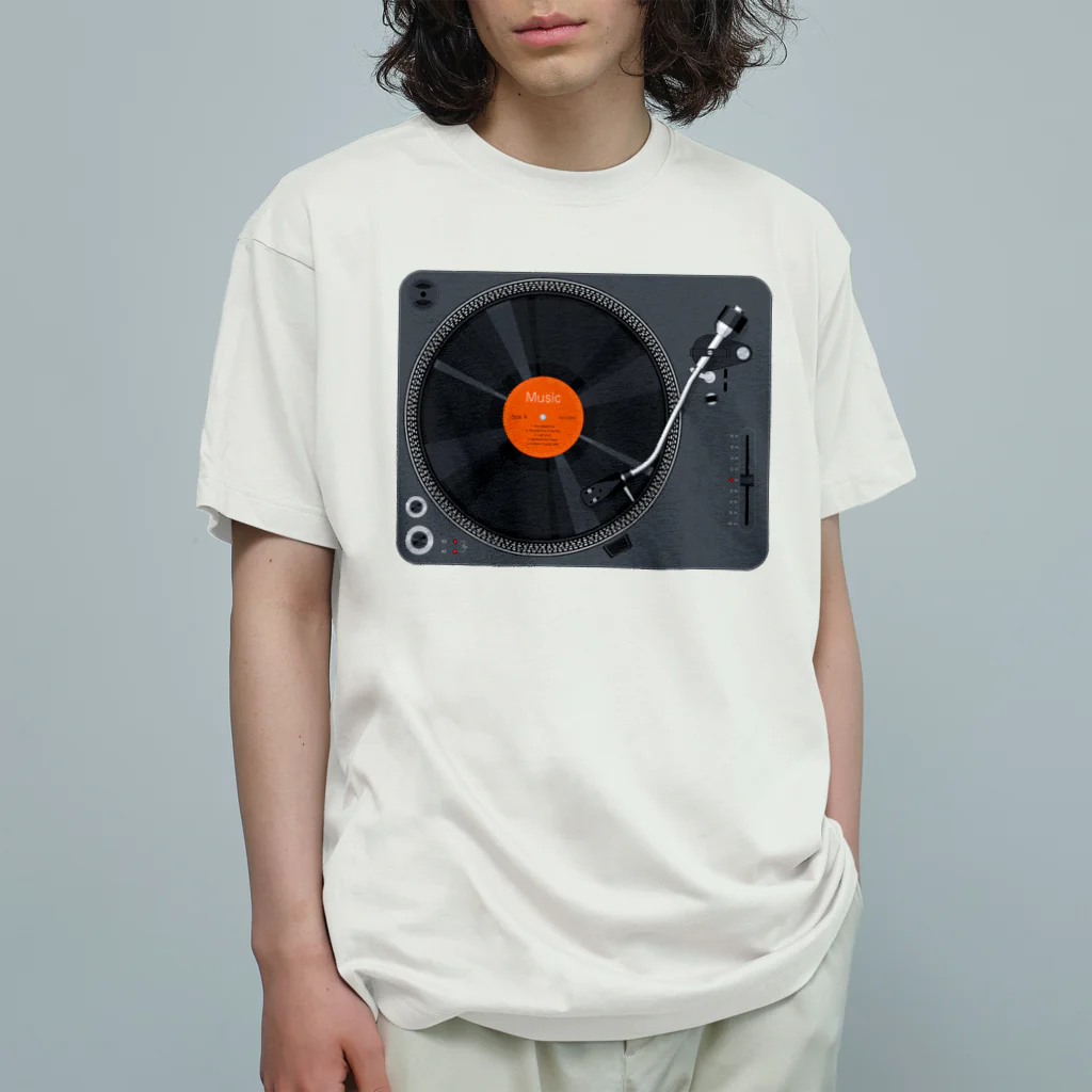 kimchinのクールなターンテーブル Organic Cotton T-Shirt