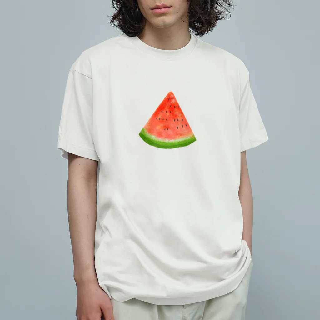 スマイルのスイカ Organic Cotton T-Shirt