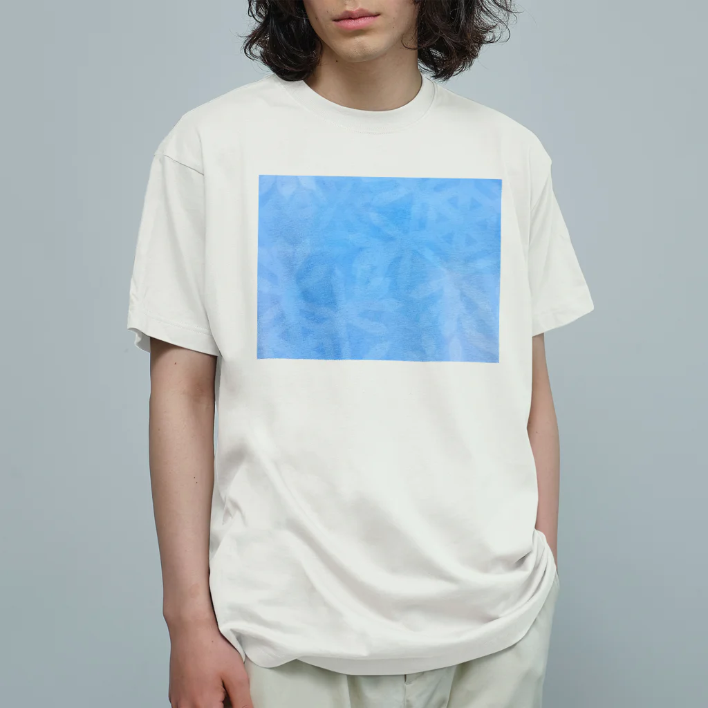 ゆるいもの倶楽部の雪の柄その4 オーガニックコットンTシャツ