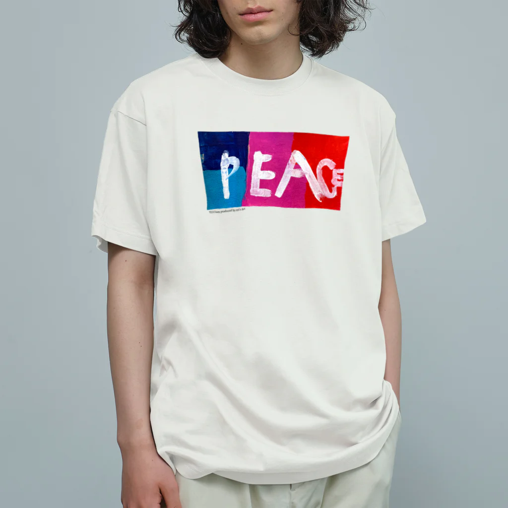 eri's Art love & peace FactoryのUism-01 Organic Cotton T-Shirt