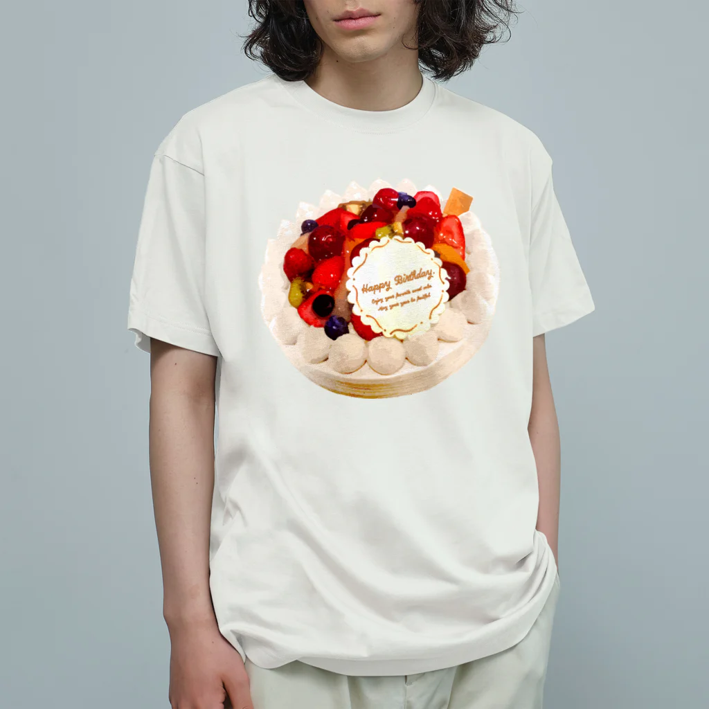 kimchinのフルーツたっぷりのデコレーションケーキ Organic Cotton T-Shirt