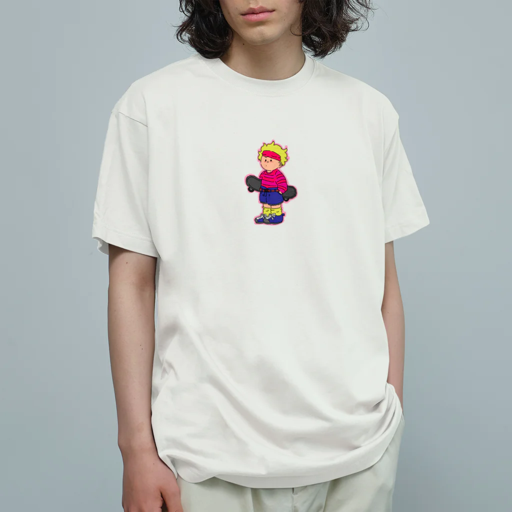 ぴょりんこの　ぴょんぴょん　しょっぷのすけーたークン　ステッカー　 Organic Cotton T-Shirt