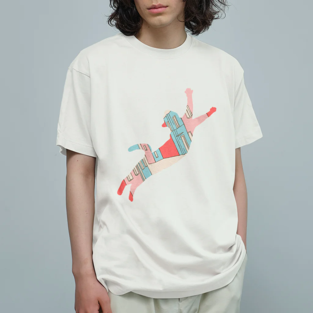 ねこや Ryoko -猫屋 りょうこ-のねこ　心躍る道のり Organic Cotton T-Shirt