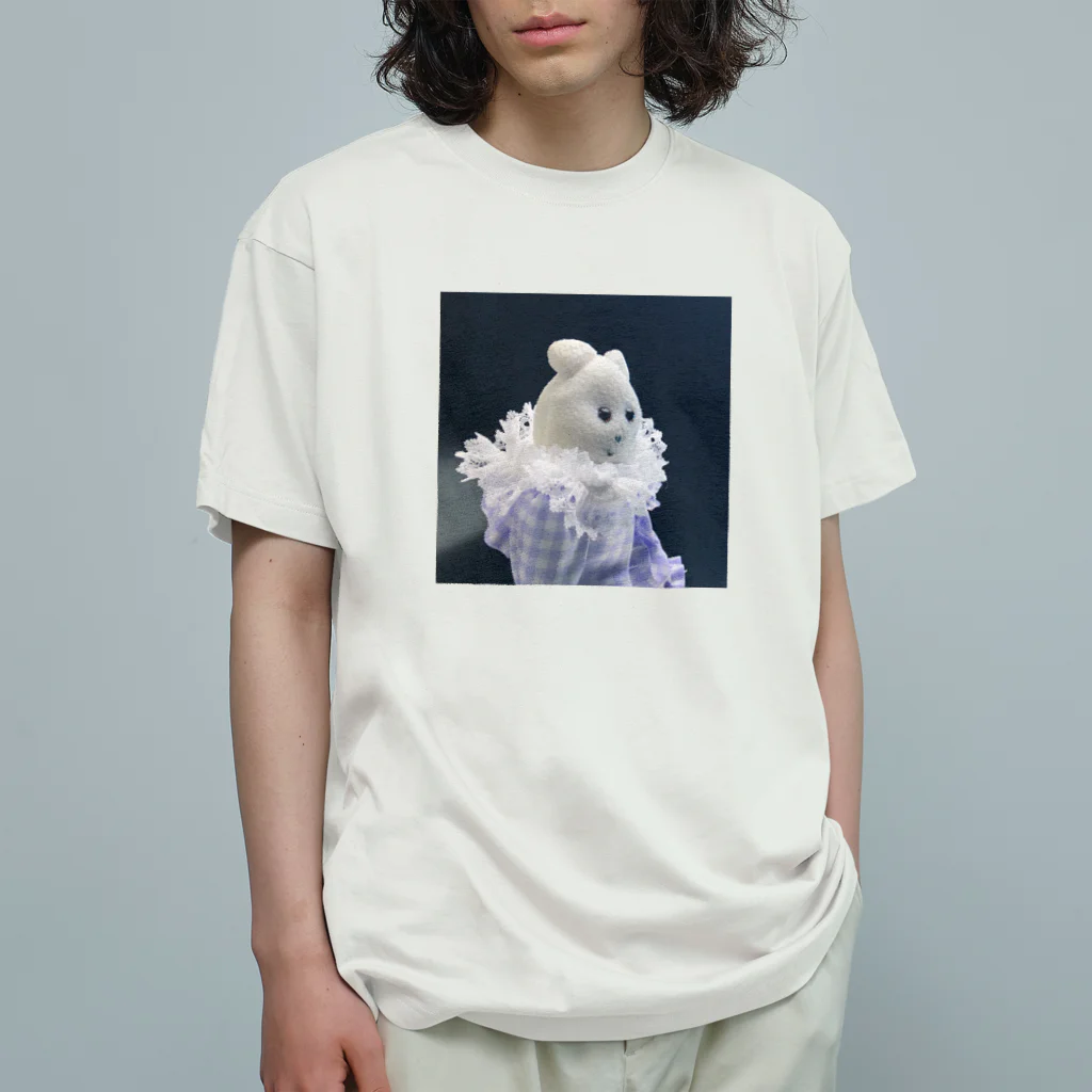 くまきちショップやさんのくまきちよこがお Organic Cotton T-Shirt