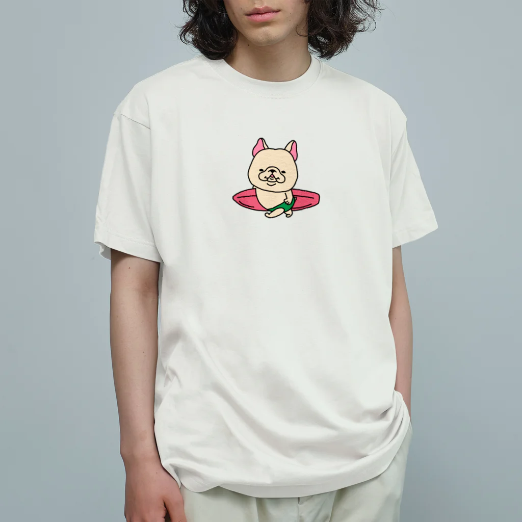 2216studioのサーファーフレブルちゃん。 オーガニックコットンTシャツ