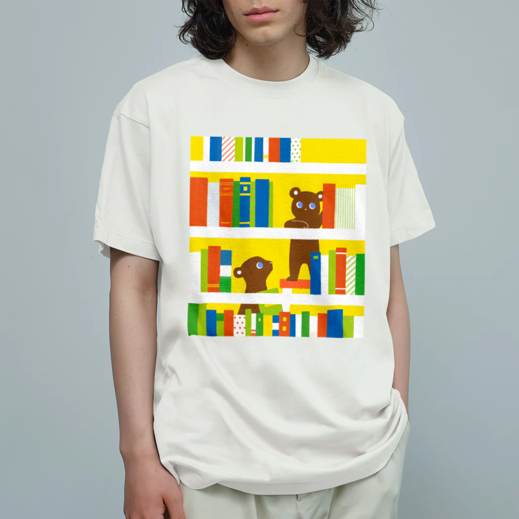 raindropの本棚くまさん Organic Cotton T-Shirt