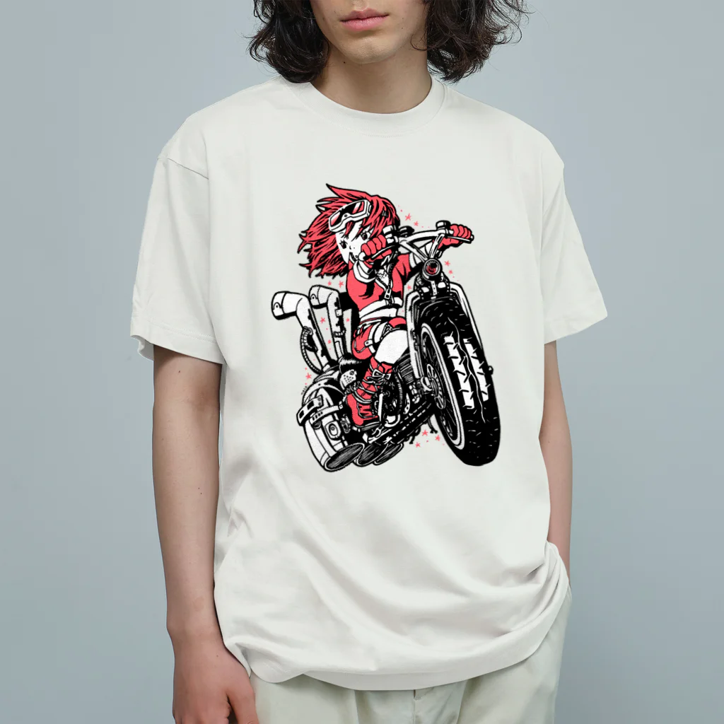 NFSN66 の飛行自転車 オーガニックコットンTシャツ