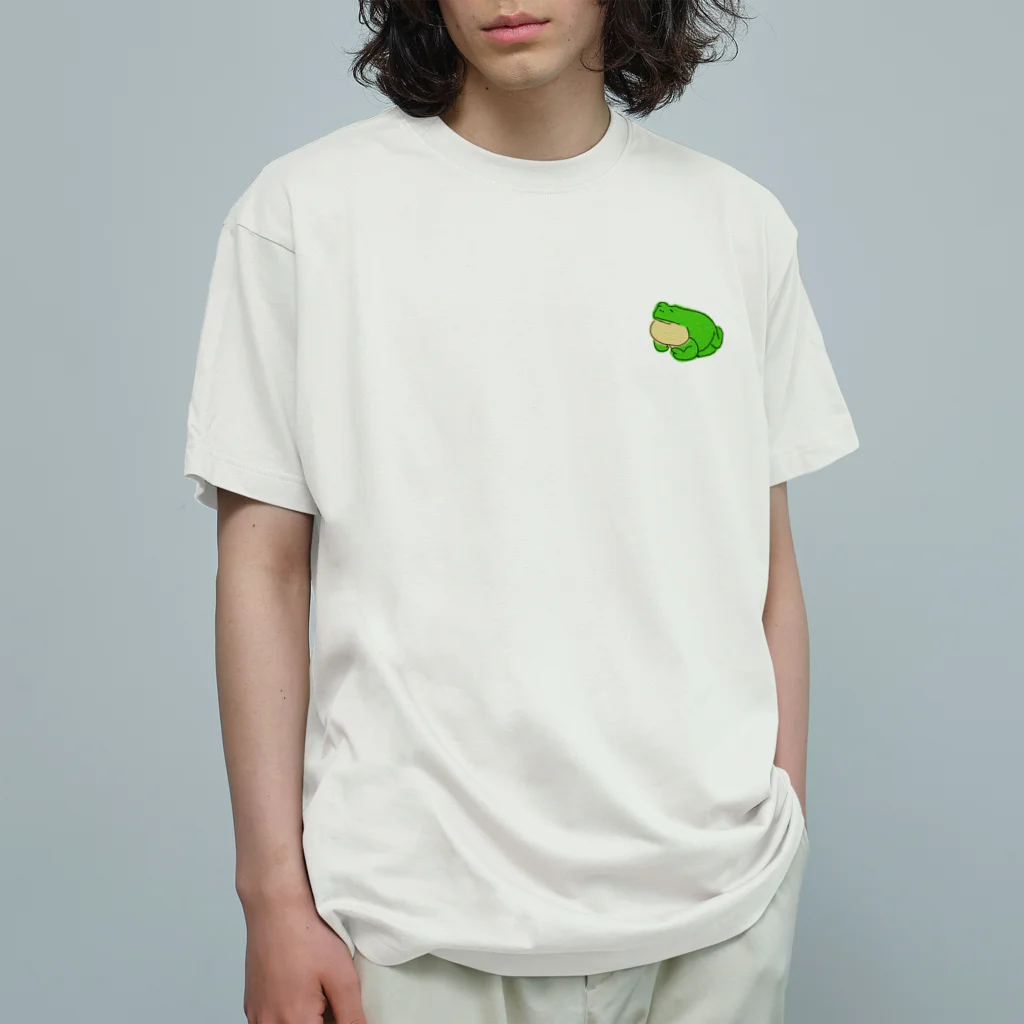 かえるのてぶくろの Mr.よもぎくずし Organic Cotton T-Shirt