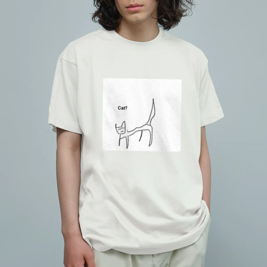 cat?のcat? オーガニックコットンTシャツ