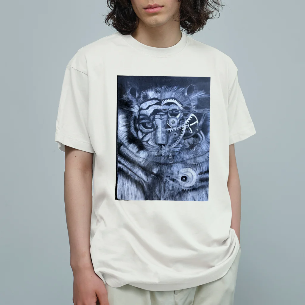 shin＿tomohiroのオートマチックタイガー Organic Cotton T-Shirt