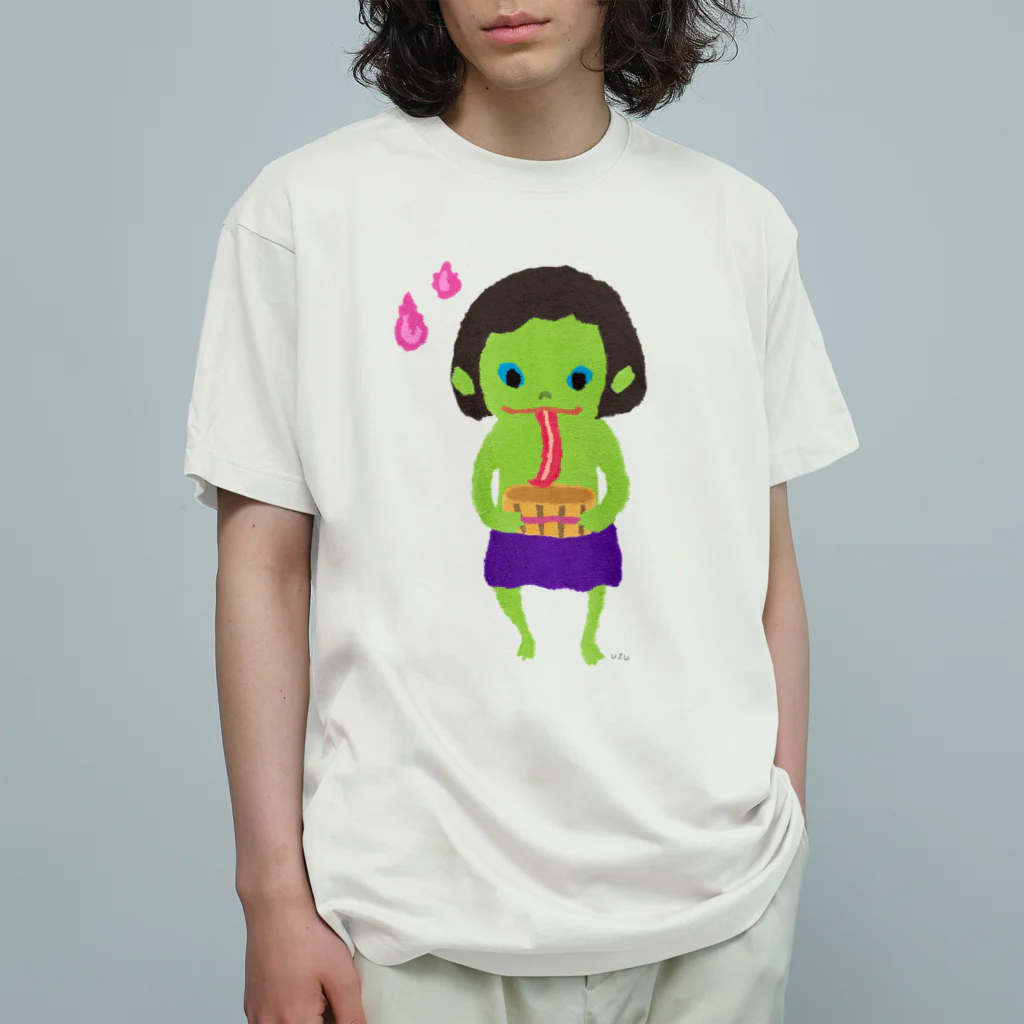 おばけ商店のおばけTシャツ＜でっかい垢嘗＞ Organic Cotton T-Shirt