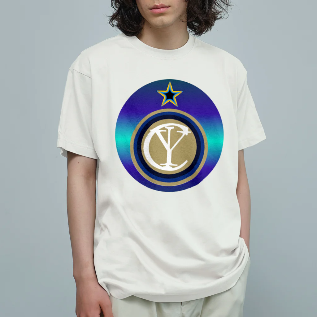 yoicheのフリージア工房の煌めきエンブレム オーガニックコットンTシャツ